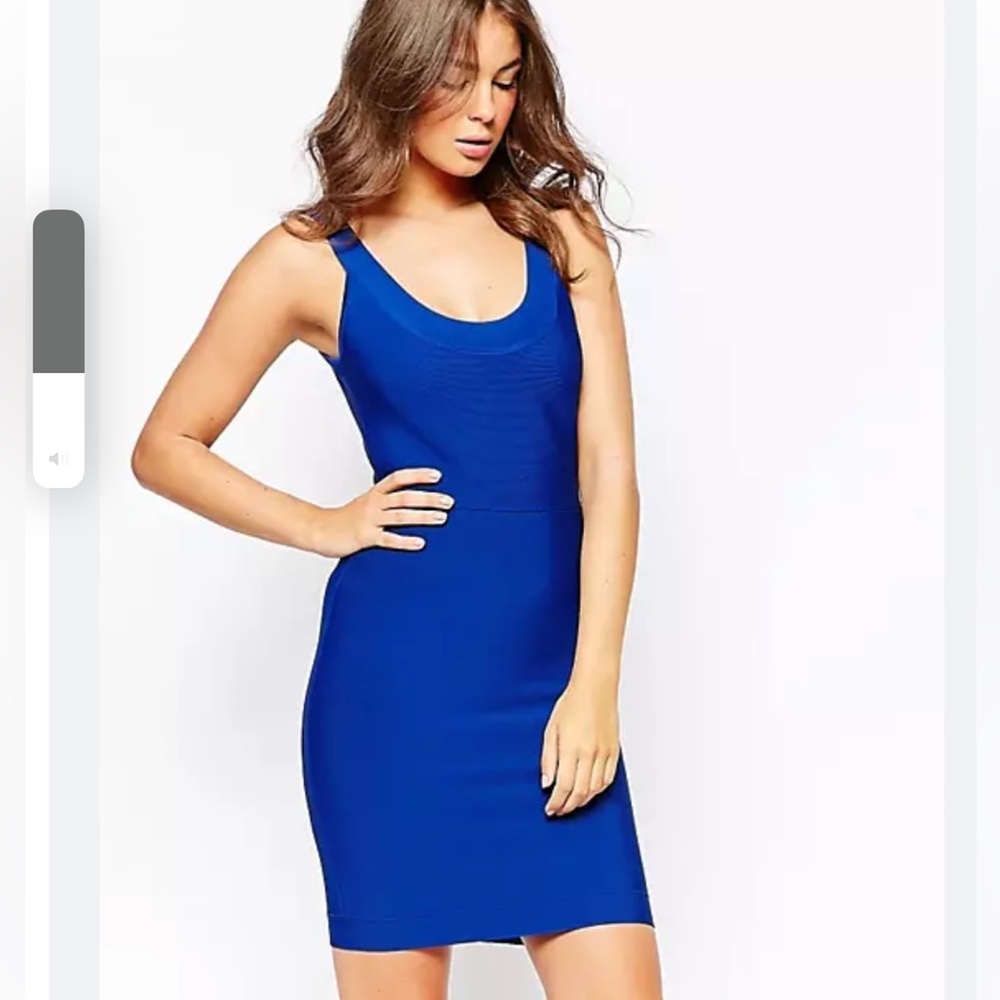 Bcbgmax Azria Caspar Bodycon dress blue